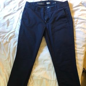 J. Crew navy crop chinos